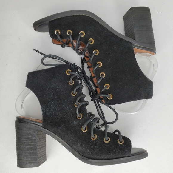 Jeffrey Campbell X Free People Suede Heel Booties - Picture 12 of 12